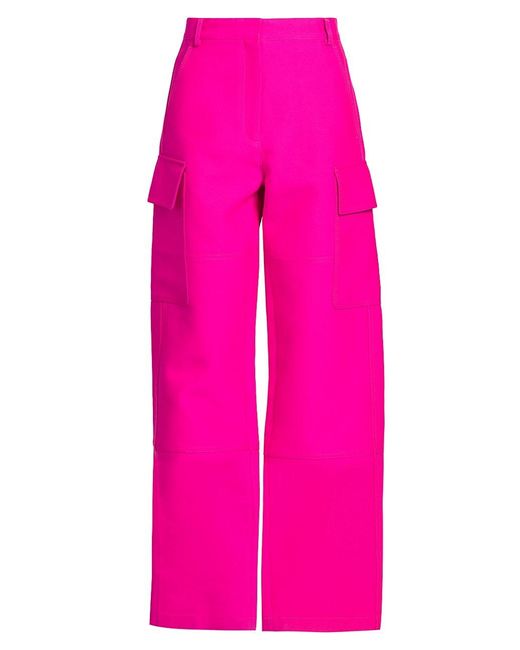 Valentino Mid-rise Cargo Pants in Pink | Lyst