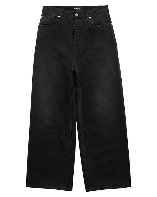 Balenciaga Baggy Denim Pants in Black | Lyst
