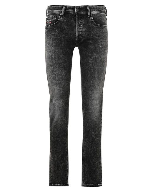 DIESEL Black Sleenker Low-rise Skinny Jeans for men