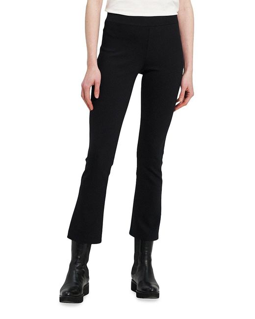 Theory Synthetic Slim Kickflare Ponte Pants in Black Lyst