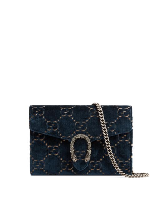 Gucci Dionysus Chain Wallet GG Wallet Mini Brown in Velvet with  Palladium-tone - US