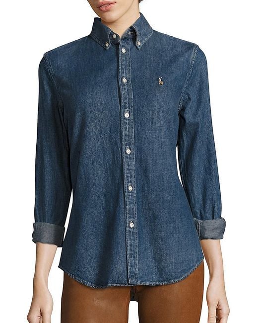 ralph lauren denim top