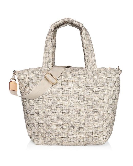 MZ Wallace Synthetic Medium Metro Woven Nylon Tote Deluxe in Natural | Lyst