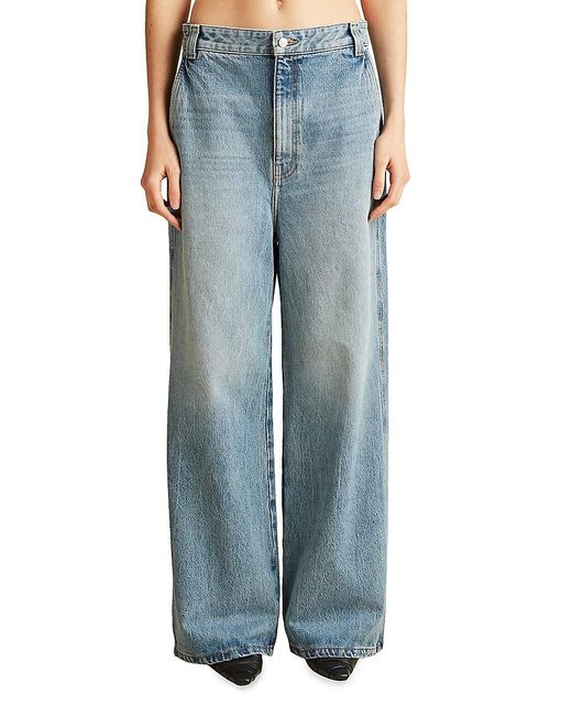 Khaite Denim Ian Relaxed Fit Jeans in Blue Lyst