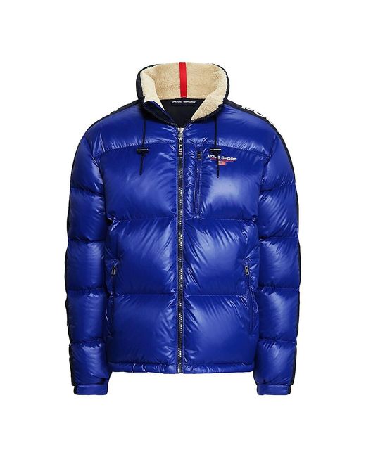 Polo Ralph Lauren Synthetic Nylon Puffer Jacket In Blue For Men Lyst