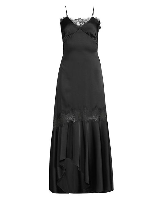 Sachin & Babi Candace Lace Insert Midi-dress in Black | Lyst