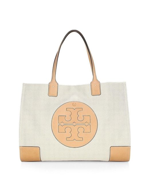 Tory Burch Ella Floral Canvas Tote Bag