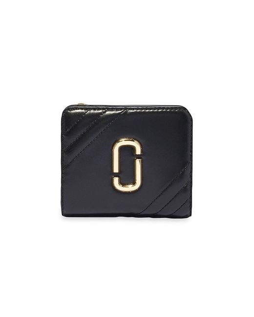 Marc Jacobs The Snapshot Mini Leather Compact Wallet in Black Lyst