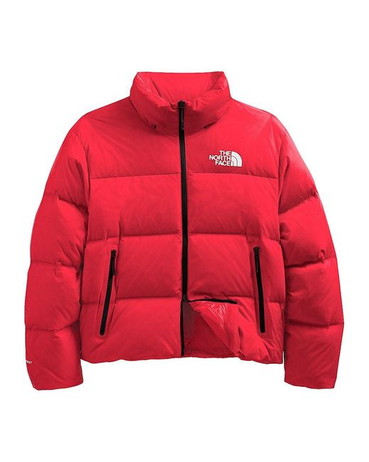 The North Face Synthetic Nuptse Boxy Jacket in Red for Men | Lyst