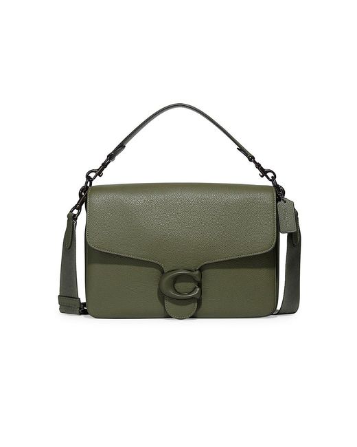 COACH Leather Tabby Messenger Bag in Army Green (Green) for Men | Lyst