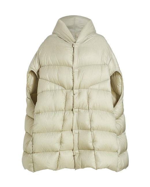 Rick Owens Synthetic Lightweight Duvet Down Vest in Pearl (White) | Lyst