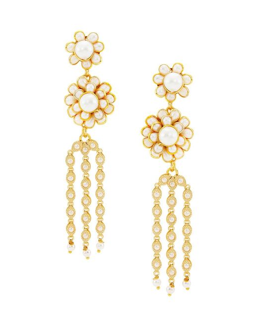 Shashi Estate 22k Gold-plated Keishi Pearl Drop Earrings in Metallic | Lyst