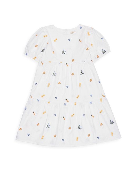 Barbour Little Girl's & Girl's Coraline Cotton Poplin Dress in White | Lyst