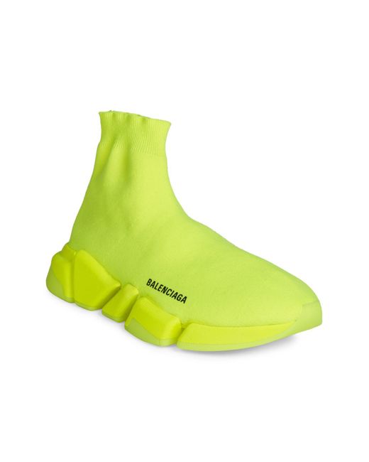 balenciaga sock shoes mens yellow