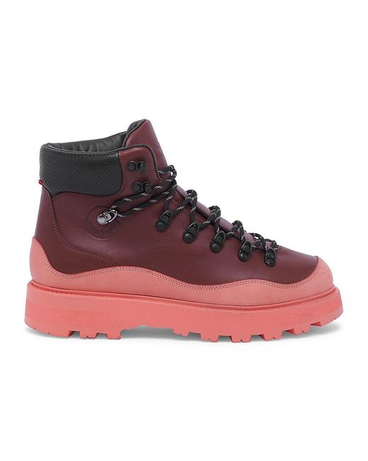 Moncler Genius Moncler X Palm Angels Peka Trek Hiking Boots in Red for ...