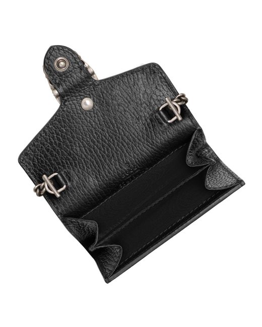 Gucci Dionysus Leather Coin Case in Nero (Black) - Lyst