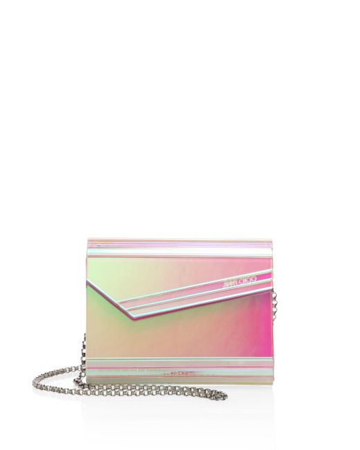 Jimmy Choo Candy Holographic Acrylic Clutch in Black Lyst