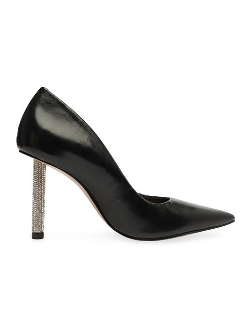 SCHUTZ SHOES Lou 100mm Leather Pumps in Black Lyst