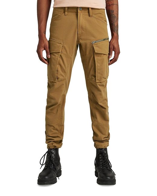 G-Star RAW Rovic Zip 3d Regular-fit Tapered Cargo Pants in Natural for ...