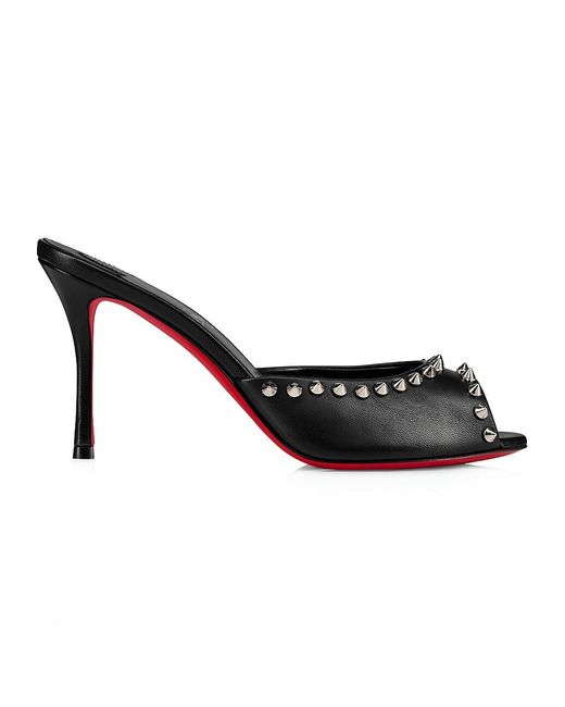 Christian Louboutin Me Dolly Spike Mules in Black | Lyst