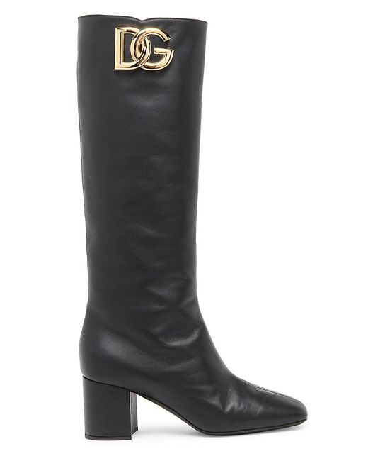 dolce and gabbana knee high boots