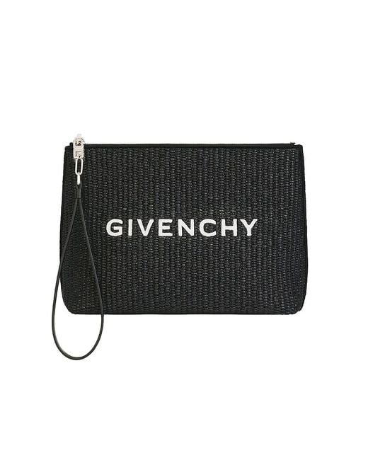 Givenchy Travel Pouch In Raffia in Black Lyst