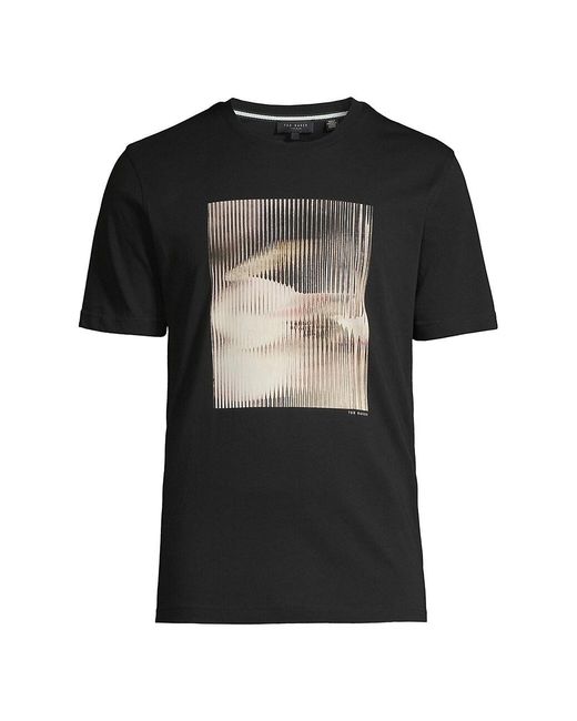 Ted Baker Species Graphic T-shirt in Black for Men | Lyst
