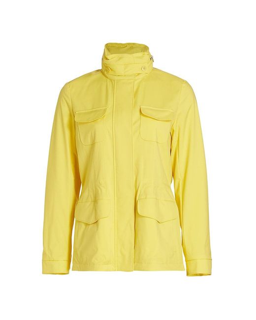 Loro Piana Cashmere Traveller Hooded Wind-storm Jacket in Lemon Sorbet ...