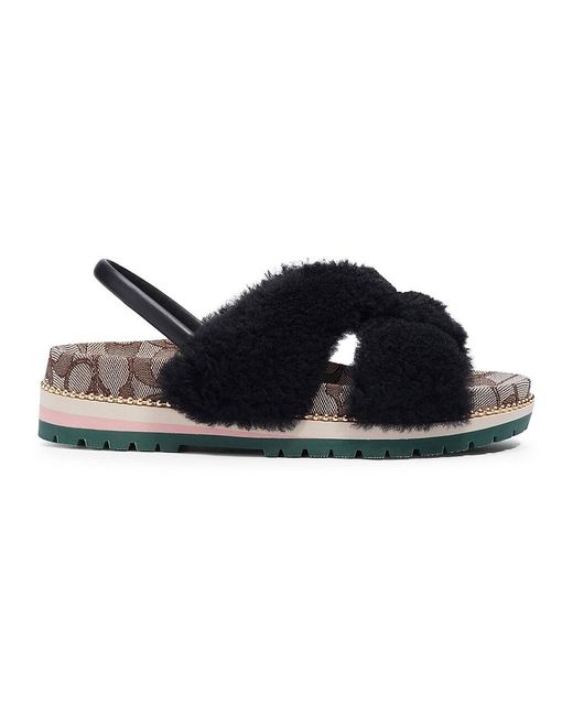tally shearling sandals
