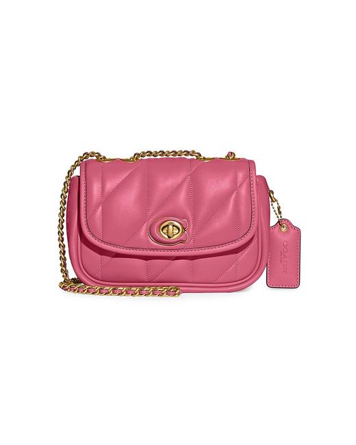 COACH Pillow Madison Quilted Leather Shoulder Bag in Pink Lyst