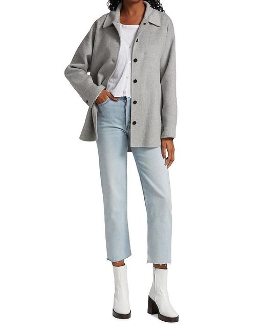 Theory wool cashmere shacket Clearance