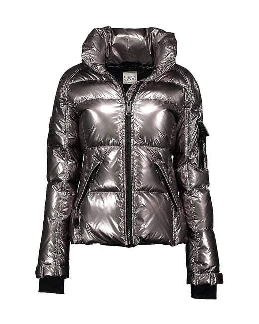 Sam. Freestyle Down Puffer Jacket in Black Lyst
