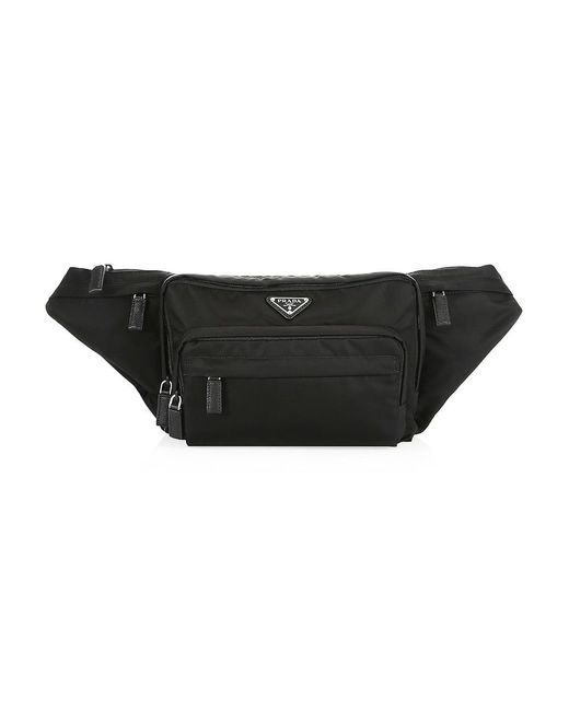 Prada Tessuto Montagna Belt Bag in Black for Men | Lyst