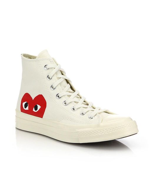 comme des garcons high tops white