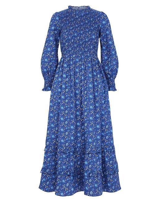 Pink City Prints Midnight Rose Isabel Dress in Blue | Lyst