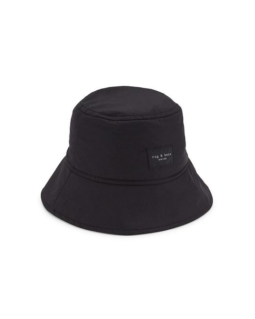 Rag & Bone Synthetic Addison Logo Bucket Hat in Black | Lyst