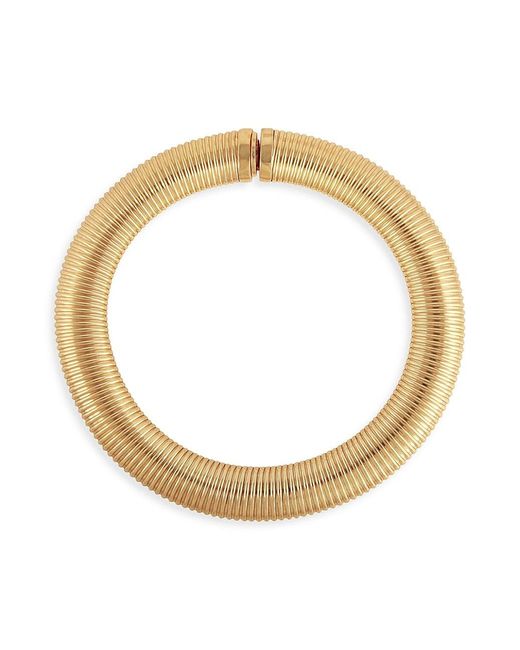 Gas Bijoux 24k Gold-plated Mesh Necklace in Metallic | Lyst