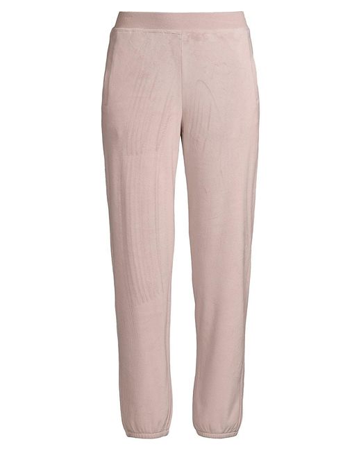 Barefoot Dreams Luxechic Jogger Pants in Pink | Lyst
