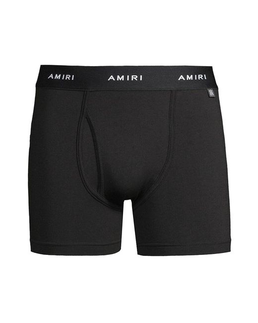 Amiri Logo Boxer Briefs in Black for Men | Lyst