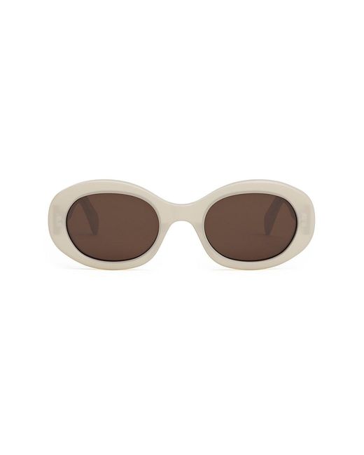 Celine Triomphe 51mm Oval Sunglasses for Men | Lyst