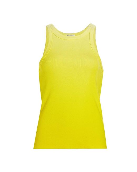 Mother The Chin Ups Ombré Tank in Yellow | Lyst