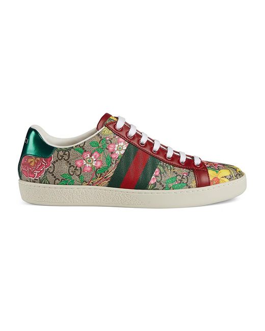 Ace GG Floral Sneakers | Lyst