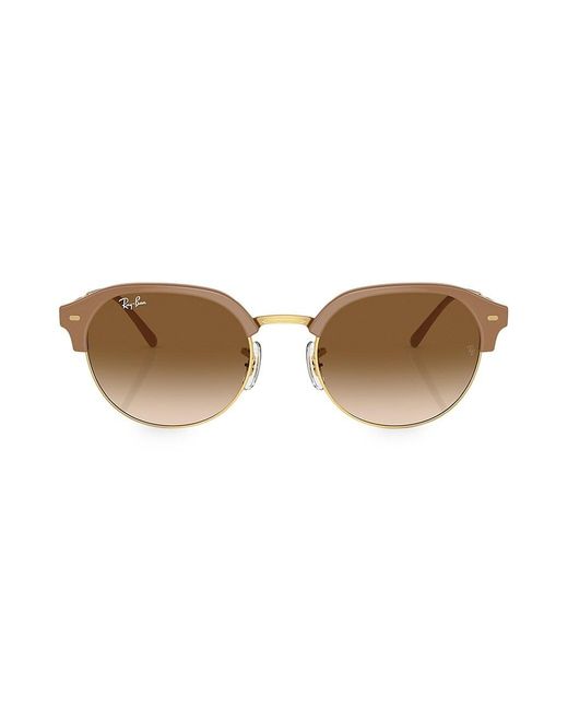 Ray-Ban Rb4420 53mm Round Sunglasses in Natural | Lyst