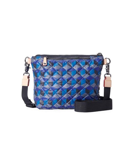 MZ Wallace Synthetic Metro Scout Quilted Nylon Crossbody Bag in Blue Lyst