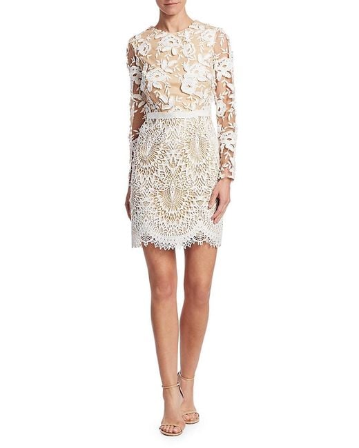 calypso long sleeve lace cocktail dress