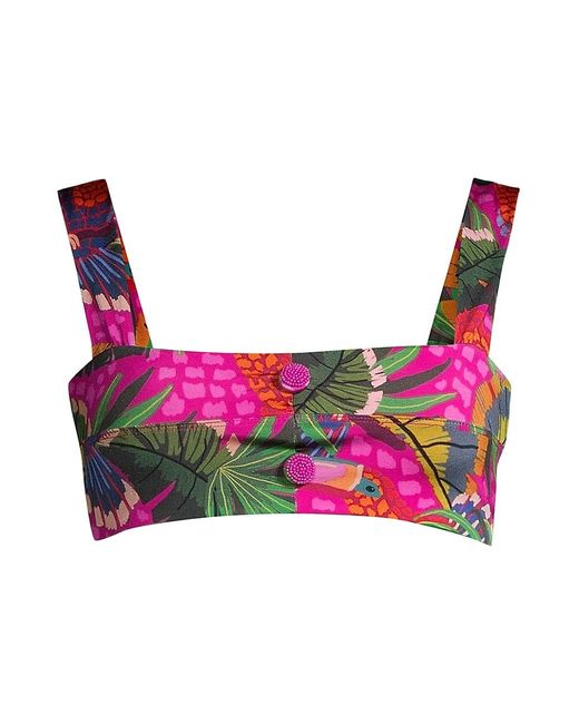 FARM Rio Synthetic Bikini Top in Pink | Lyst