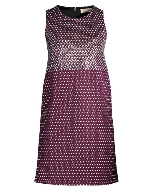 UK Size 6-8 Blue Pink Linen Mix Dress Sleeveless Lined with Pearls