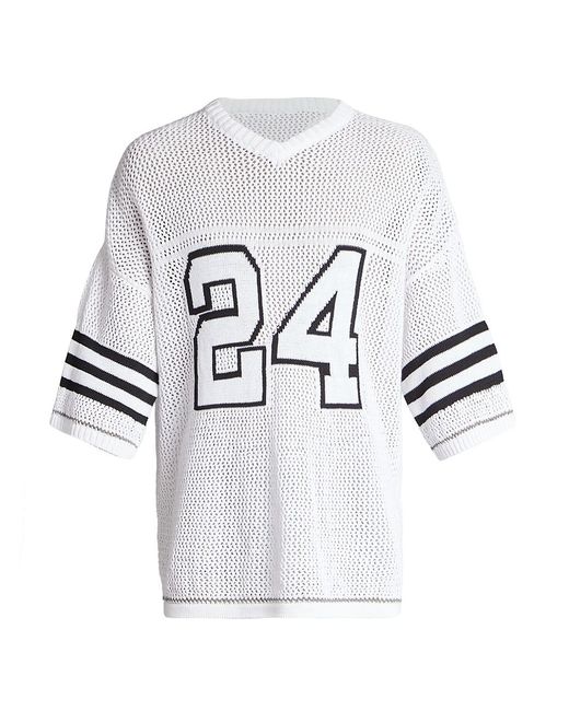 NAHMIAS "24" Knit Football Shirt in White for Men Lyst