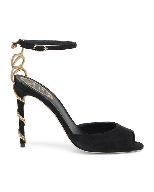 Rene Caovilla - Jeweled Strappy T-Strap Sandals - Saks.com | Bridal shoes, Women shoes, Silver 