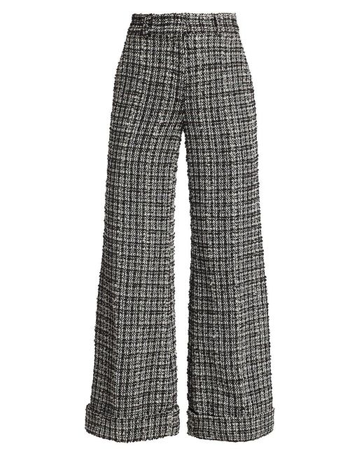 Generation Love Joey Plaid Tweed Wide-leg Pants in Gray | Lyst